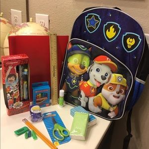NWT Paw Patrol Backpack, School Supplies